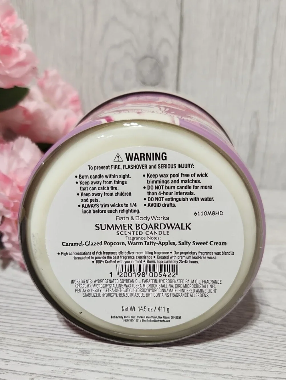 Bath & Body Works Summer Boardwalk 3-Wick Candle